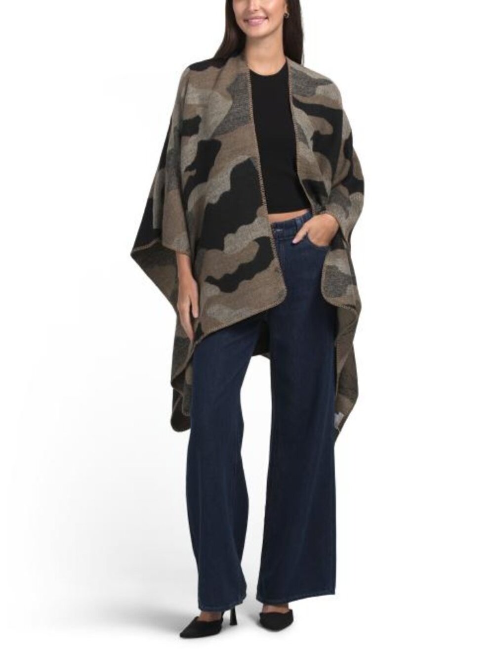 TRINA TURK Yarn Dyed Poncho